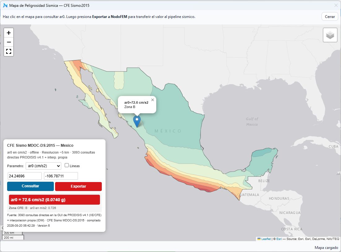 Mapa CFE Sismo: clic en tu terreno y el valor entra al análisis